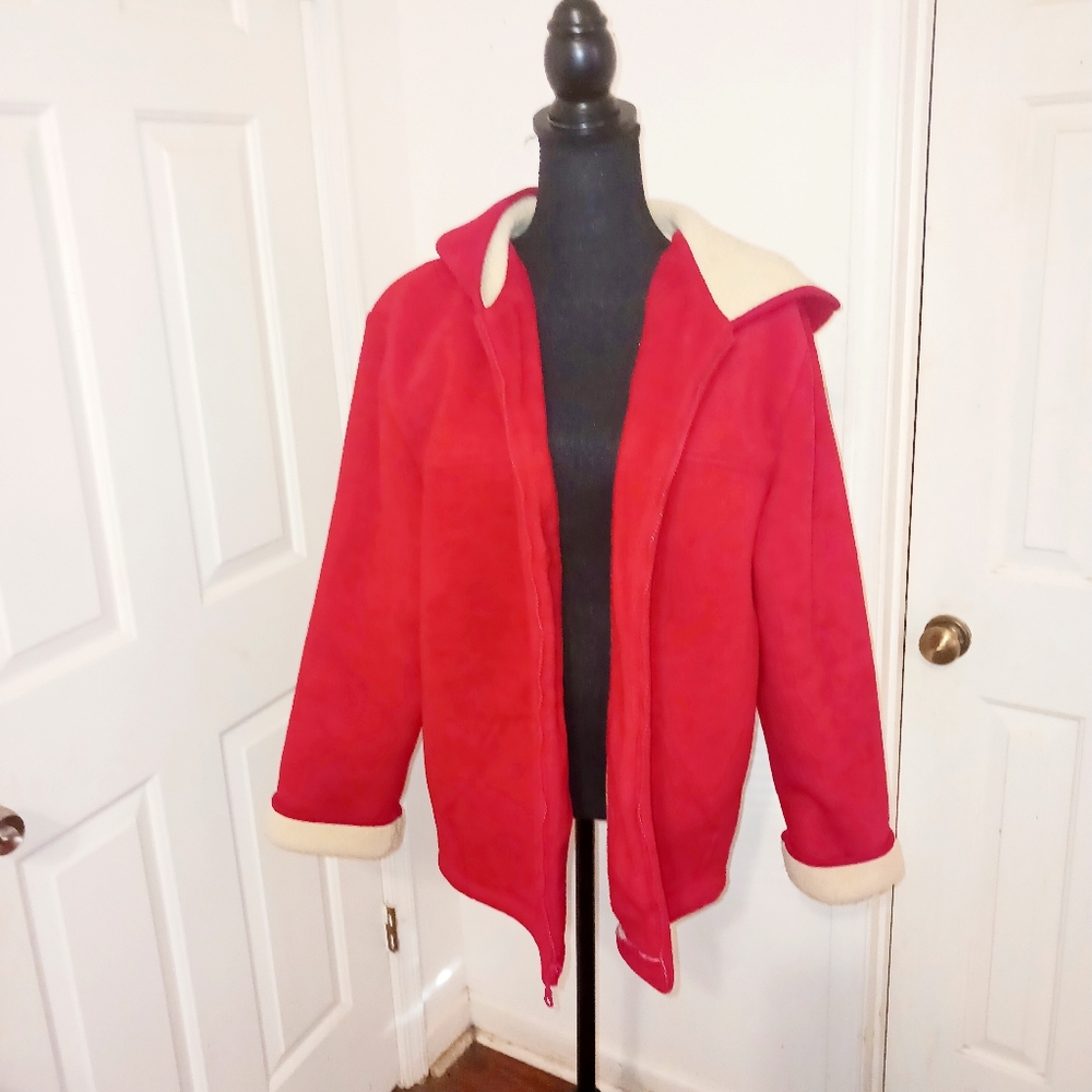 Women's Red Fleece Jacket